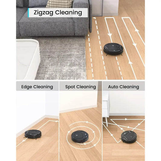 Vacuum and Mop Combo, WiFi/App/Alexa Control, 2000Pa Strong Suction 2 in 1 Mopping Robotic Vacuum Cleaner, Self-Charging, No Tan