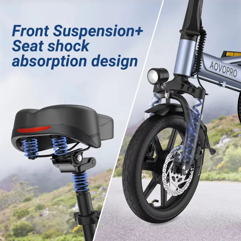 High-quality 450W adult electric bicycle 2-wheel folding electric bicycle with 48v pressure drop shipped from the US warehouse