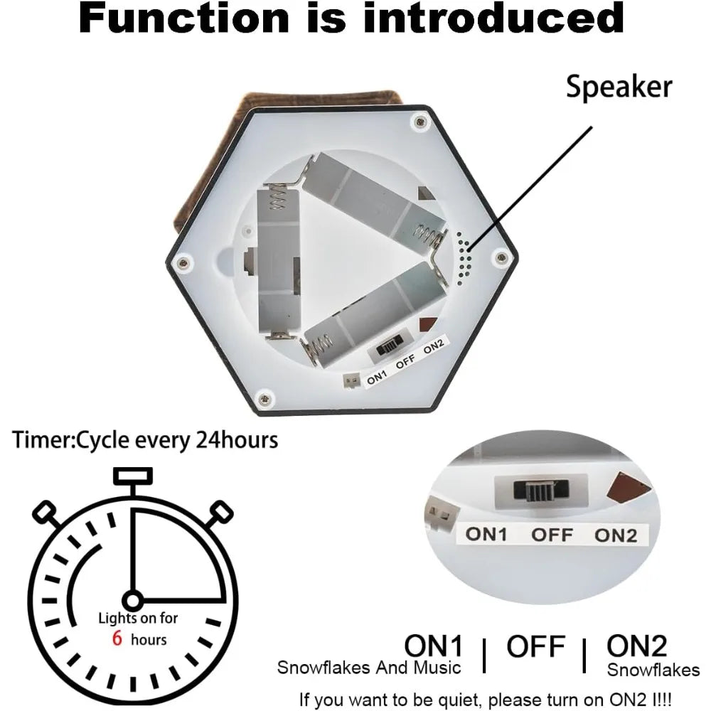 Illuminated Christmas Snow Globe with Glitter and Music, USB/Battery Powered, Featuring Cardinals in the Enchanted Forest