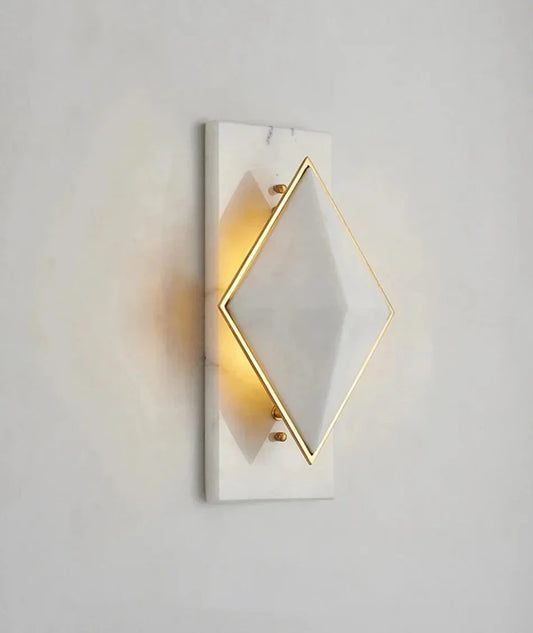 Led Wall Lamps Minimalist Creative Diamond Marble Lighting Device Hotel Cafe Restaurant Home Decor Interior Lighting