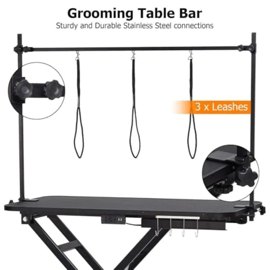 Professional Electric Grooming Table for Dogs At Home Capacity 264 LBS Dog Grooming Table Height Adjustable Pet Grooming Table