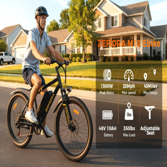 Electric Scooter Adult 14 26 Inch 1000w 30-60miles 48v 10a 15a 17.5a Removable Battery,adjustable Front Brake Seat Electric Bike