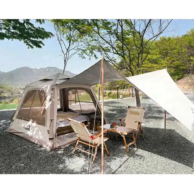 Outdoor Easy Setup Waterproof Air Inflatable Cabin Camping Tent House With Hand Pump