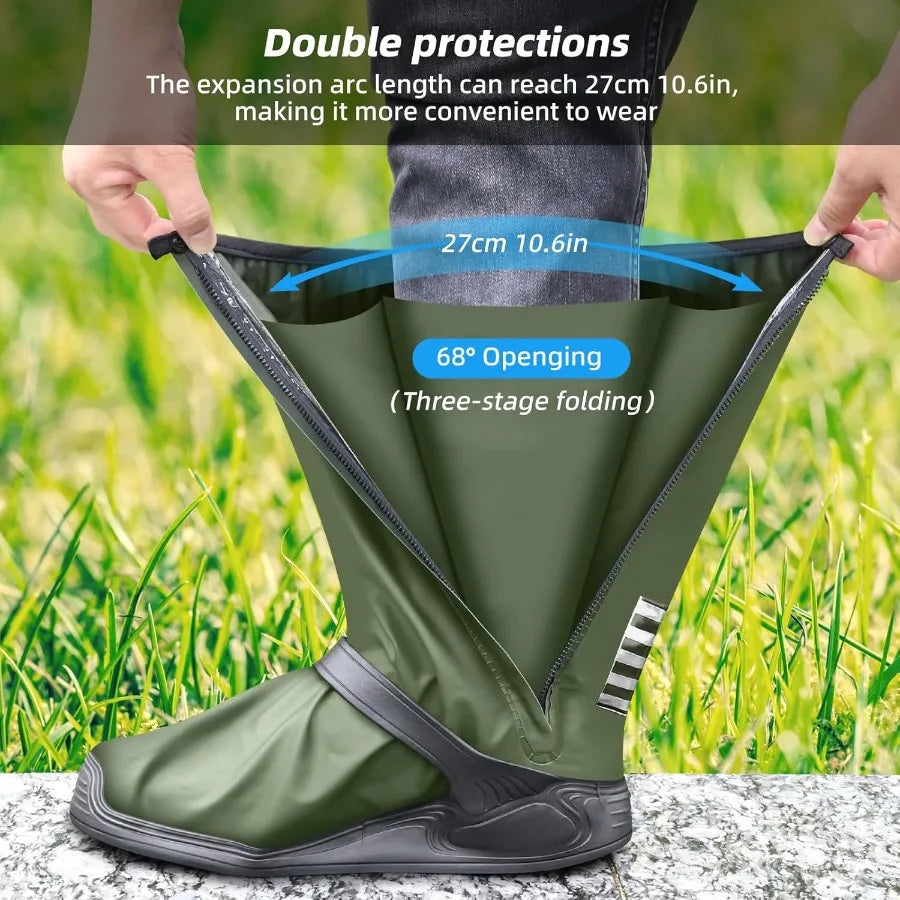 Rain Overshoes Waterproof Shoes Boots Covers Footies Mudsavers Feet Gaiters Men Women for Rain Snow Mud Sand Dust Protection in