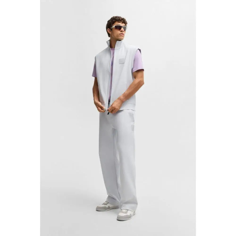 BOSS | Tracksuit bottoms in a drop-needle cotton