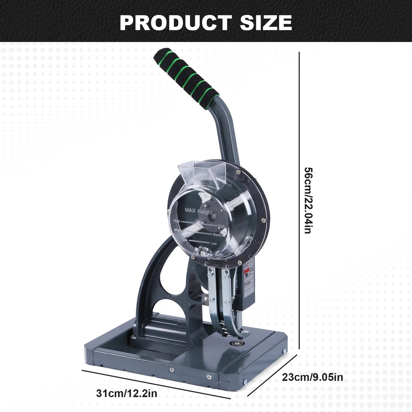 Semi-Automatic Eyelet Rivet Press with 5000Pcs Metal Eyelets Buckle Making Machine 10mm for Fabric Leather Banners DIY Projects