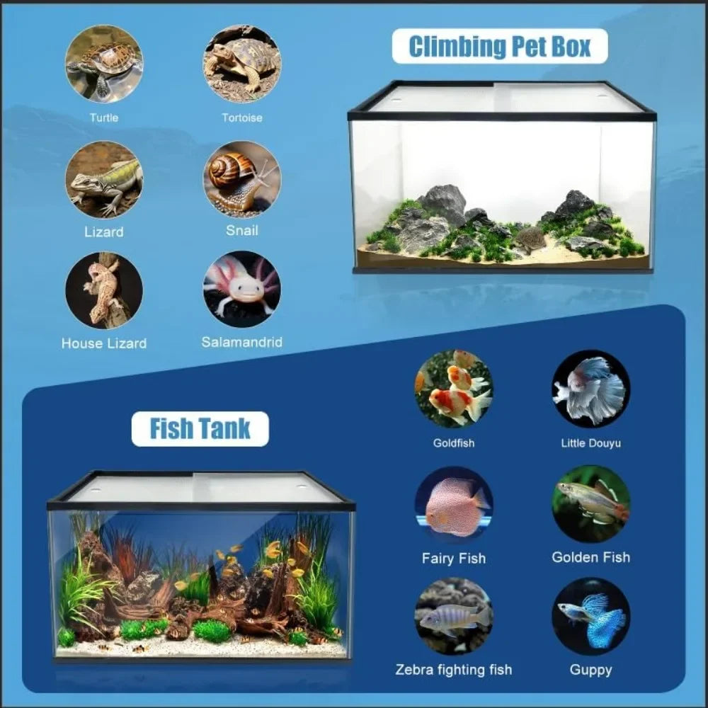 Thick Ultra Clear Glass Large Fish Tank 29 Gallon for High End Enthusiasts