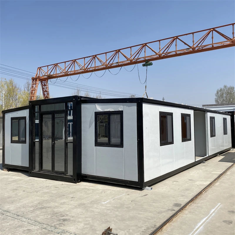 Prefabricated Mobile Home Luxury 20ft 40ft Portable Prefab Modular House 2 3 Bedrooms Container House For Family Outdoor Living
