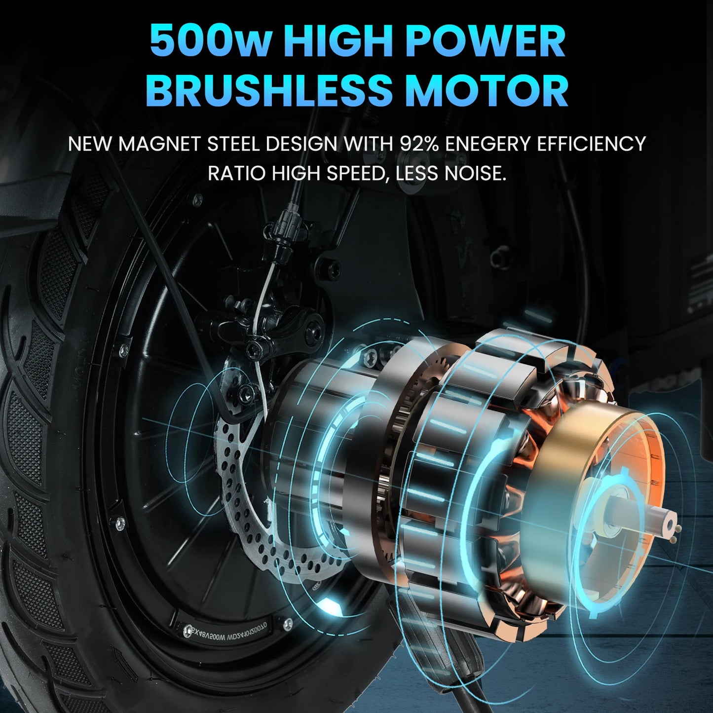 500W Adult Electric Bike  20 MPH, 48V 20Ah 50miles range Removable Battery 14 Inch Folding Electric Bike 8pcs Multi-Shock Absorp