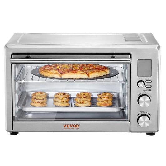 10-IN-1 Countertop Convection Oven, 28L/29.6Qt Multifunctional Conventional Oven Countertop, 1800W 4-Tier Toaster Home Use