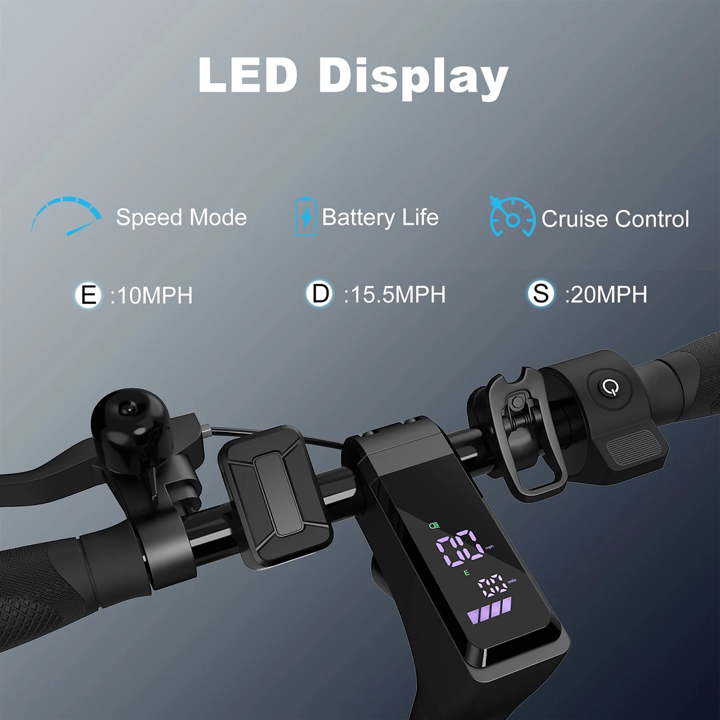 CAROMA Electric Scooter 350W 20mph Max Speed 10inch tire Folding Electric Scooter 25miles Max Range for Adult
