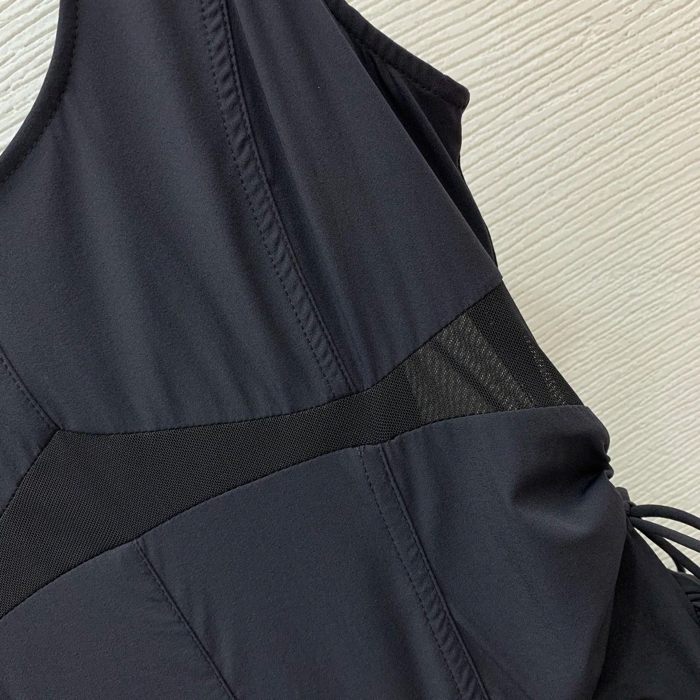 2025 New  Mesh Splicing with Drawstring on Both Sides, Puffy Skirt Skirt, Shrinking Waist, Slimming Strap Tank 7