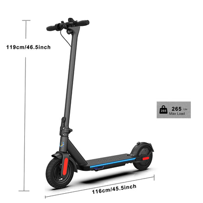CAROMA Electric Scooter 350W 20mph Max Speed 10inch tire Folding Electric Scooter 25miles Max Range for Adult