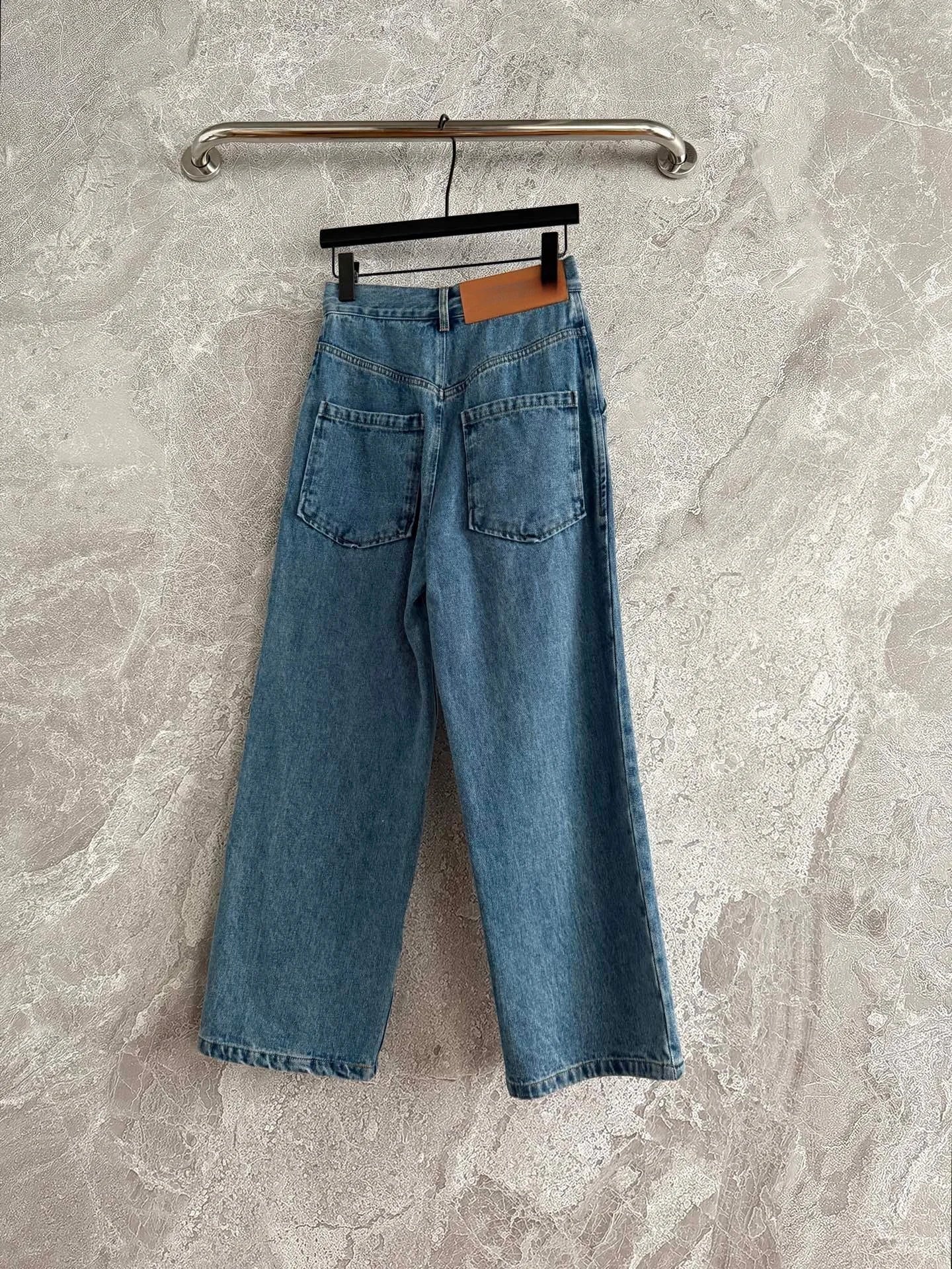 2026 autumn/winter women's laser burned denim jeans HL176