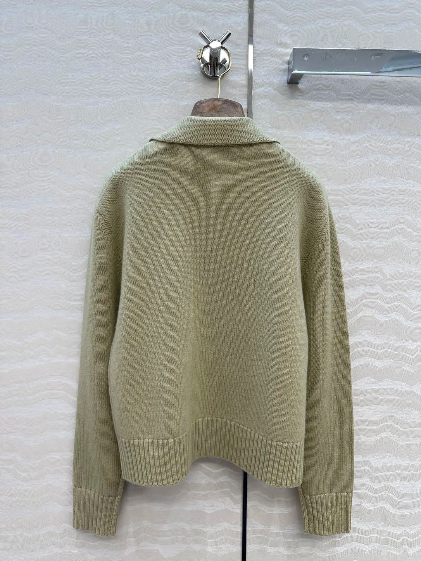 2025 new fashionable versatile lapel zipper knitted cardigan women autumn and winter loose slim sweater jacket tops women