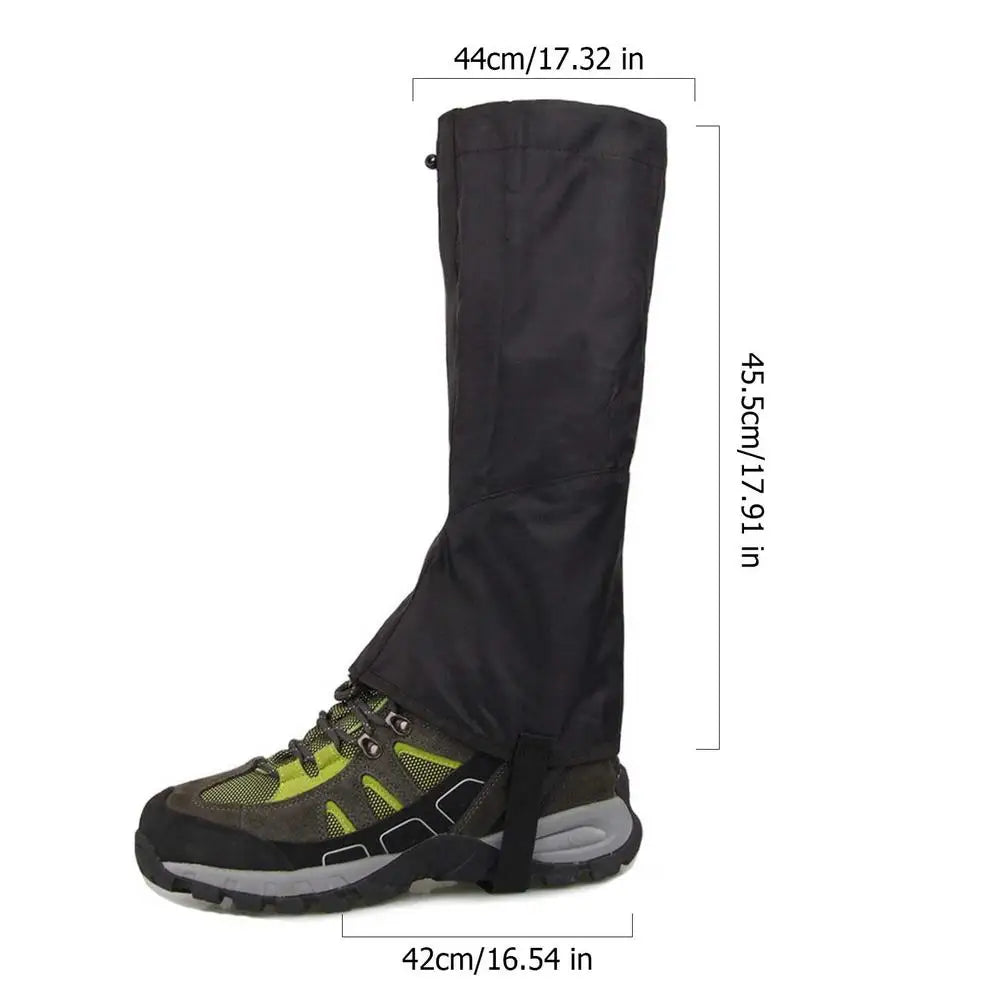 1 Pair Shoe Cover Waterproof Leg Gaiters Breathable Gaiter Leg Protective Cover Snow Boot Protection Guard For Camping Cycling