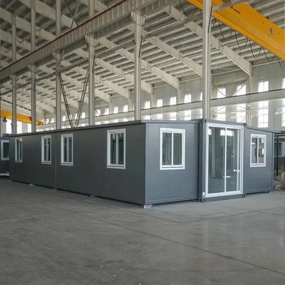 Prefabricated Mobile Home Luxury 20ft 40ft Portable Prefab Modular House 2 3 Bedrooms Container House For Family Outdoor Living