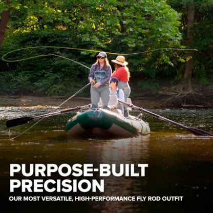 Fly Fishing Rod and Reel Combo for Clearwater Outfit - Smooth Responsive Action with Arbor Reel Fly Line Backing 4X Leader Case