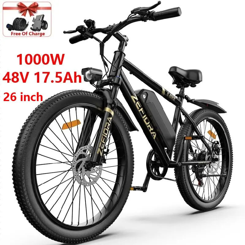 Electric Bike 14 26 Inch 1000w 30-50mph 30-60miles 48v Removable Battery,multiple Different Models Mountain Electric Bicycle