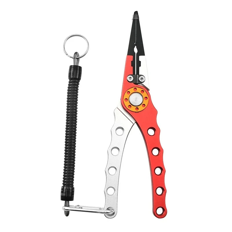 Fishing Pliers Line Cutter Multifunctional Knot Aluminum Alloy Scissors Hook Remover 150g 20CM Fishing Equipment