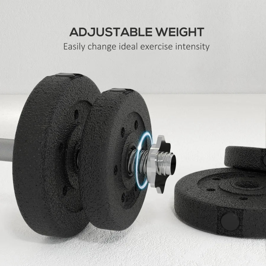 55 lbs Adjustable Dumbbells Weight Set Dumbbell Hand Weight Barbell for Body Fitness Lifting Training for Home Office Gym Black