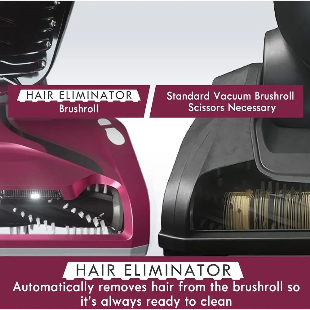 DU5092 Bagless Upright Vacuum Lift-Up Carpet Vacuum Cleaner 2-Motor Power Suction with Hair Eliminator Brushroll, Pet Handi-Mate