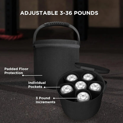 Adjustable Dumbbells Set 10-45 lbs with Kettlebell Option, 3 lb Increments for Home Fitness