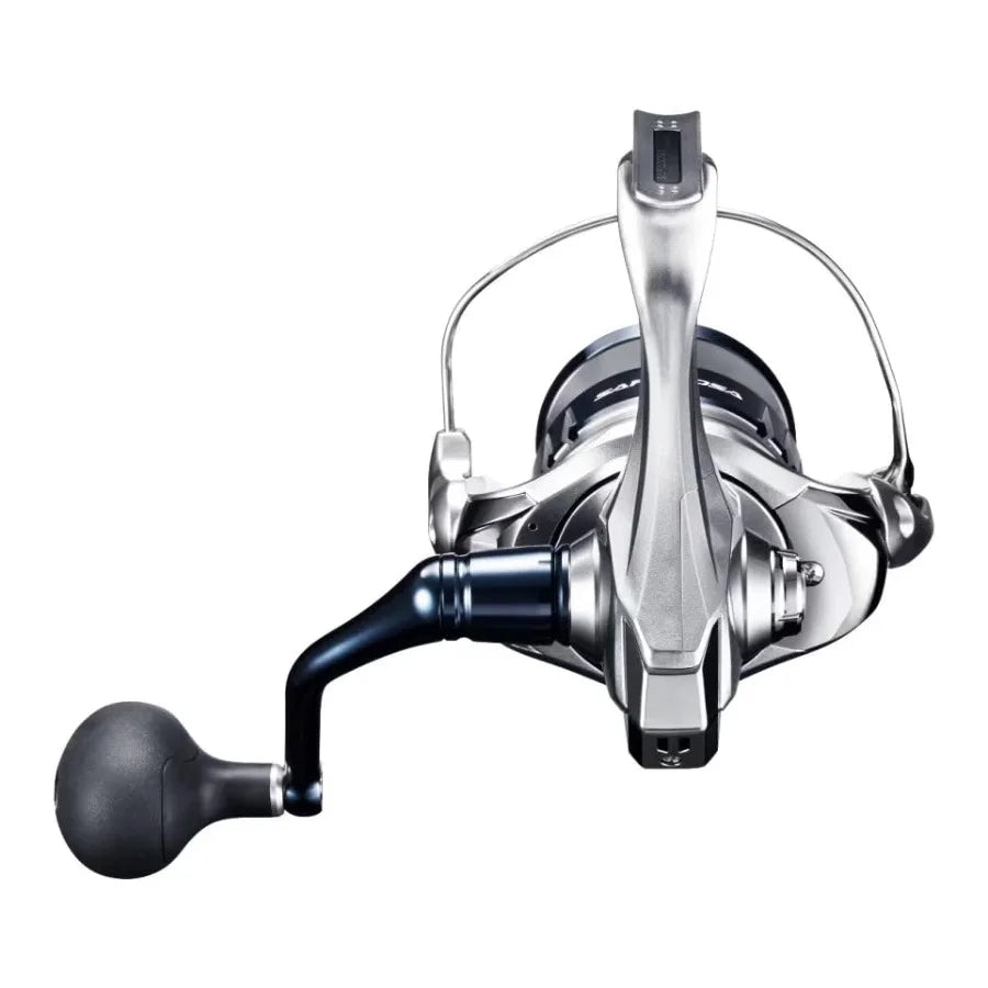 Saltwater Spinning Reel for Fishing with Aluminum Body and Blue Finish Durable and Lightweight Design