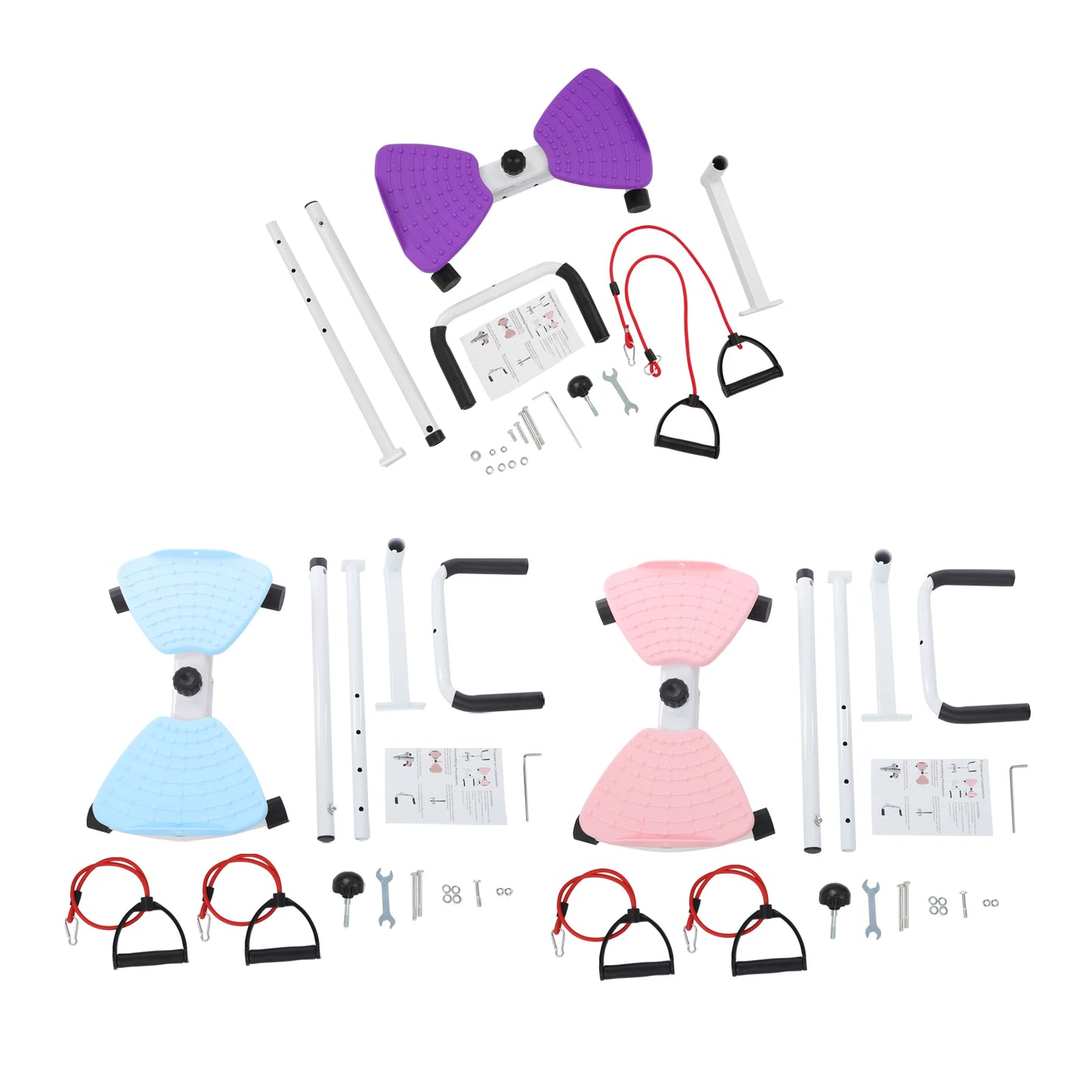 Waist Twister Board, Ab Twist Board, Noiseless Home Gym exercise Twist Board with Handrail Load Capacity 330lbs for Women Men