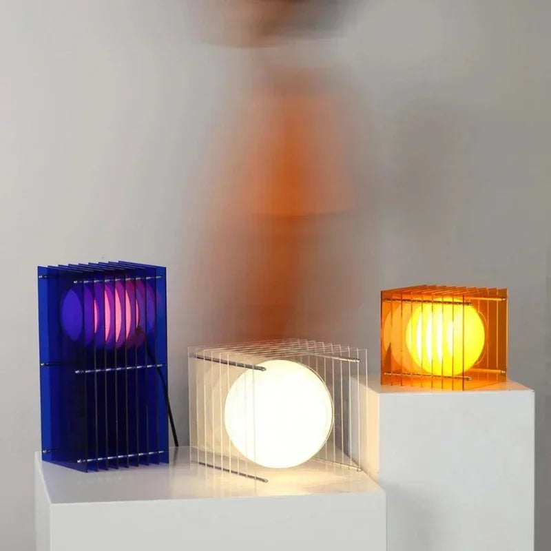 Nordic Style Bedroom Ambient Lamp, Artistic Atmosphere Lamp Suitable for Living Room and Bedroom, Illuminating Desk Lamp