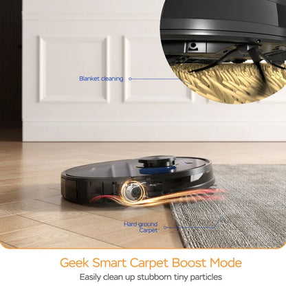 L7 Robot Vacuum Cleaner and Mop with LDS Navigation Wi-Fi Connected App Selective Room Cleaning Max 2700 PA Suction Suitable fo
