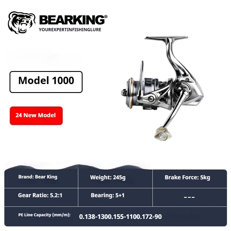 2024 New Kaiser Saltwater Spinning Reel, Anti-Corrosion 5+1 Stainless Steel Bearings, Lure / Rock / Boat Sea Fishing Reel