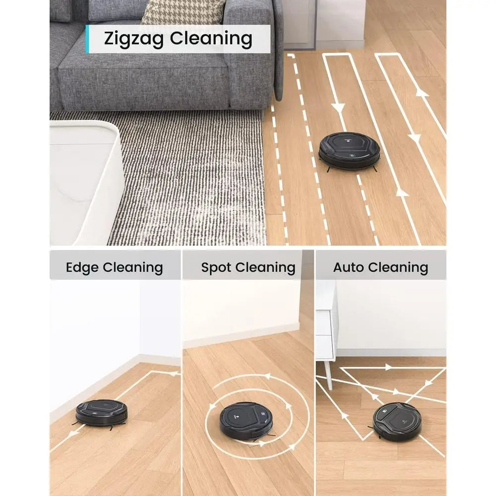 Vacuum and Mop Combo, WiFi/App/Alexa Control, 2000Pa Strong Suction 2 in 1 Mopping Robotic Vacuum Cleaner, Self-Charging, No Tan