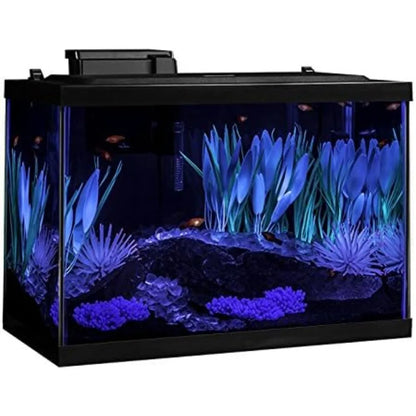 20 Gallon Aquarium Kit with LED Lighting and Decor for Vibrant Fish Display