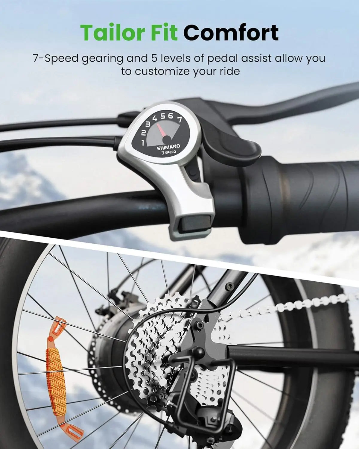 isinwheel M10 20"x4" Pro Electric Bike, 1000W Peak Motor, 22 MPH  Fat Tire Ebike for Adults, Teens & Women