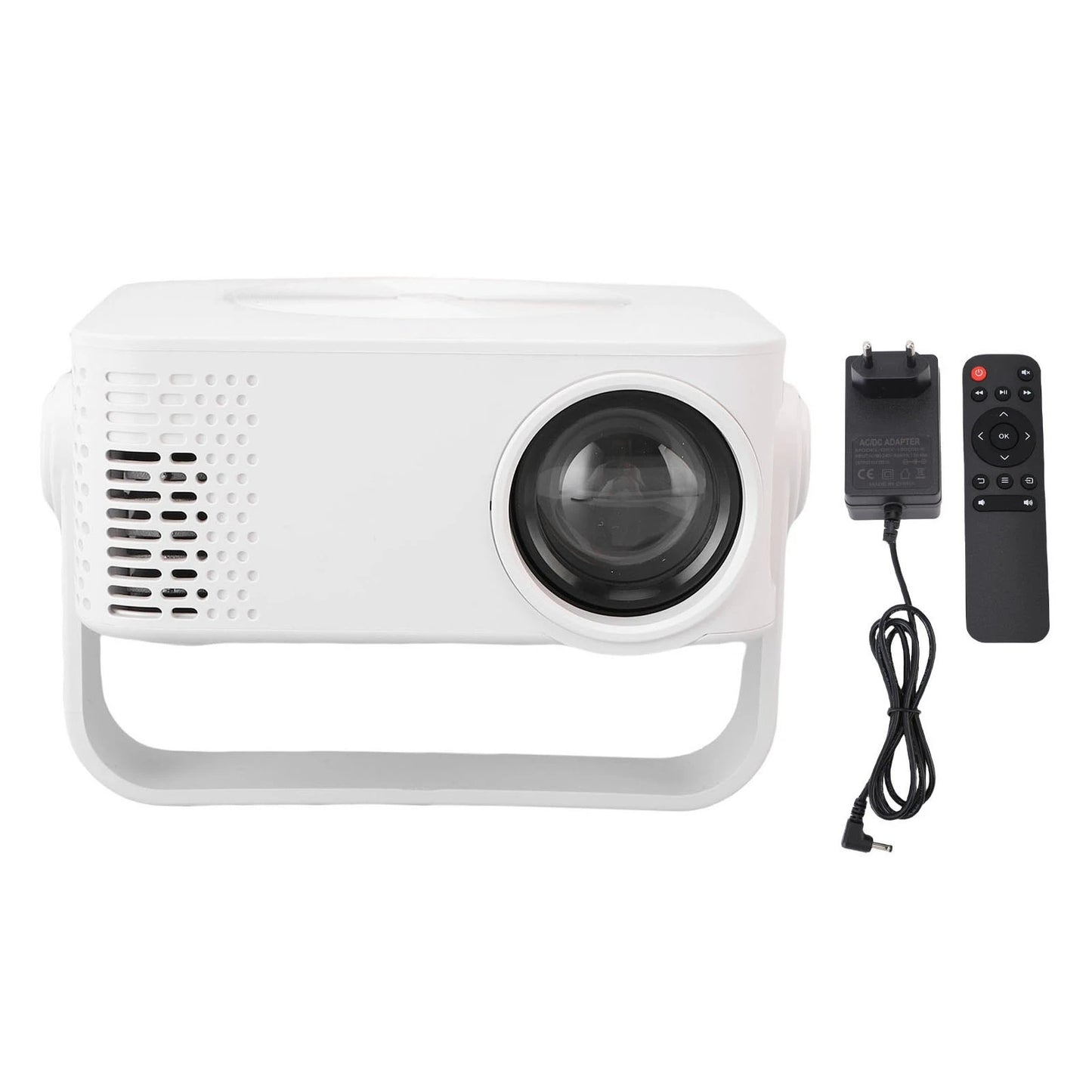 Projector WiFi Portable Projector 360° Rotation LED 1080P Auto Keystone Correction with Remote Control for Gaming Sessions