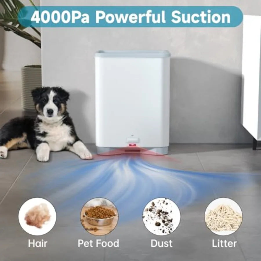 Touchless Vacuum Automatic Dustpan and Smart Robotic Vacuum Cleaner Combo