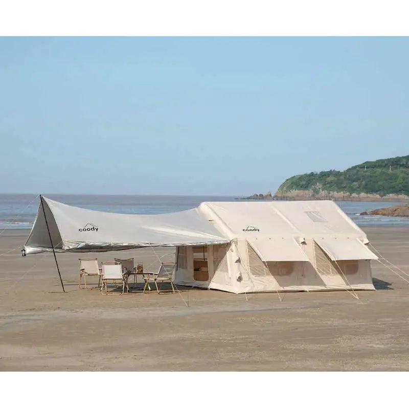 Outdoor Easy Setup Waterproof Air Inflatable Cabin Camping Tent House With Hand Pump