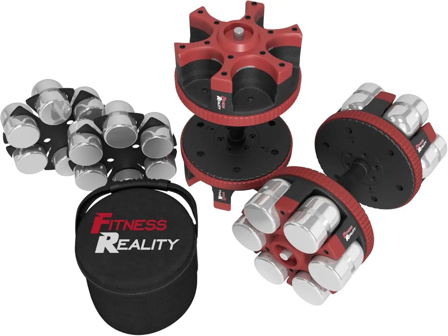 Adjustable Dumbbells Set 10-45 lbs with Kettlebell Option, 3 lb Increments for Home Fitness