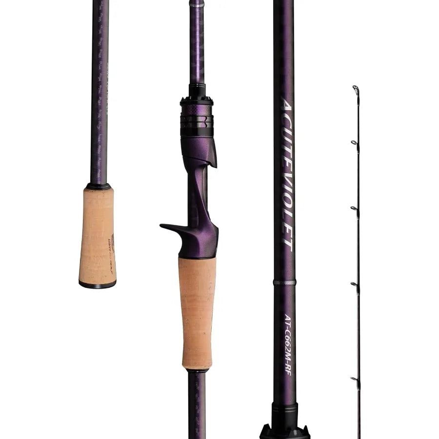 2Piece Fishing Rod for Spinning and Baitcasting with Fast Action Design Ideal for Jerkbait Techniques Using Toray 36 Ton Carbon