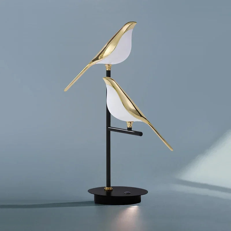 Scandinavia Designer LED Floor Lamps with Bird Illumination Table Desk Light for Bedroom Living Room