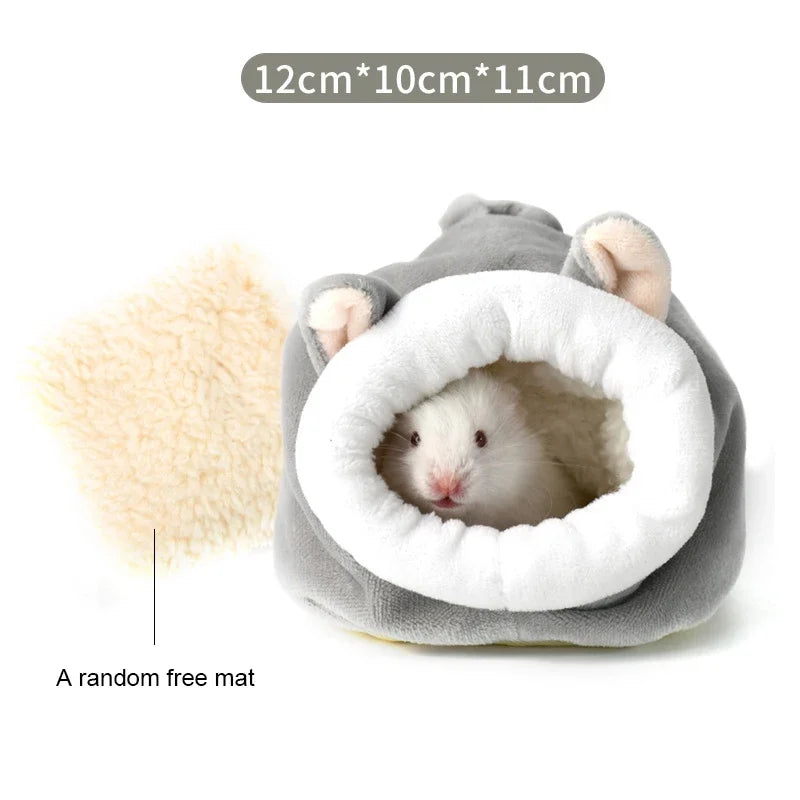 Hamster Supplies Cotton Nest Pet Rat Hammock Hedgehog Squirrel Soft Warm Insulated Winter Cottage Small Pet Sleeping Bed