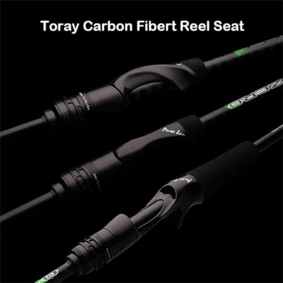 Zero Ultralight Fishing Rod Solid Tip 40 Ton Carbon Fiber Spinning Casting Rod 2 or 5Piece Extra Fast Fast Action OneP