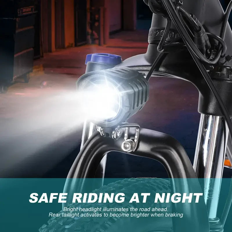 26" Electric Motorcycles Mountain E Bike for Adults, 650W Peak Motor Ebike 25Mph 35Miles 10.4AH 15.6AH Adults Electric Bicycle