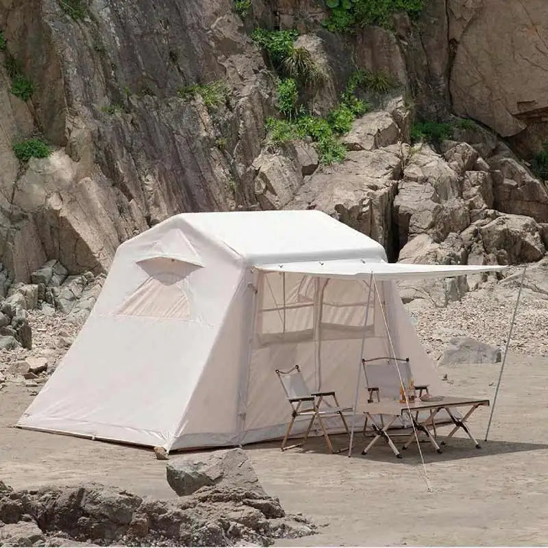 Outdoor Easy Setup Waterproof Air Inflatable Cabin Camping Tent House With Hand Pump