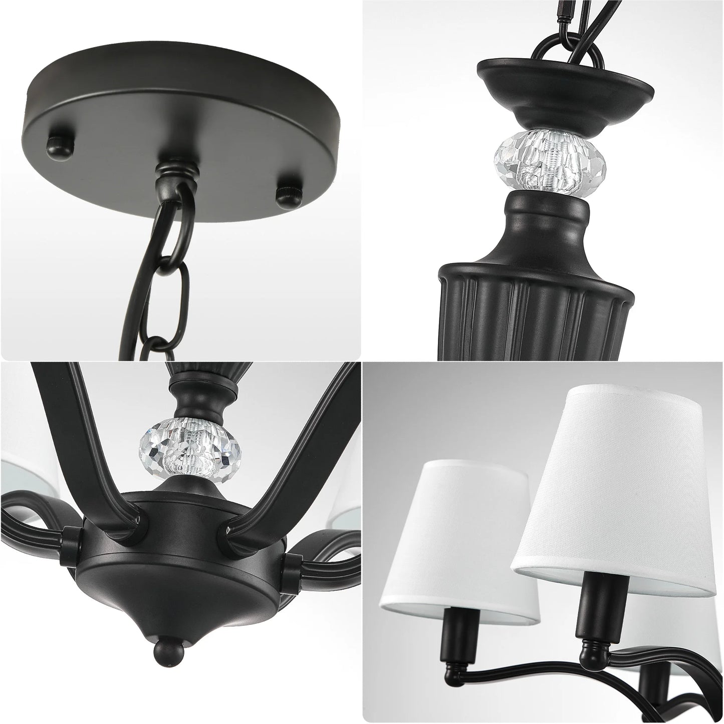 Luxury Classic LED Chandelier Light Living Dining Room Bedroom Hanging Light Home Decor Special Rustic Suspension Luminaire