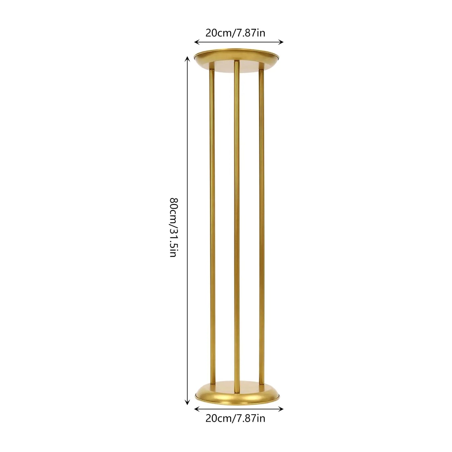 6 Pcs Gold Flower Display Stand, 39.4in Tall Columnar Decorative Fower Rack, Road Lead Centerpiece Vase for Home Event Party Wed