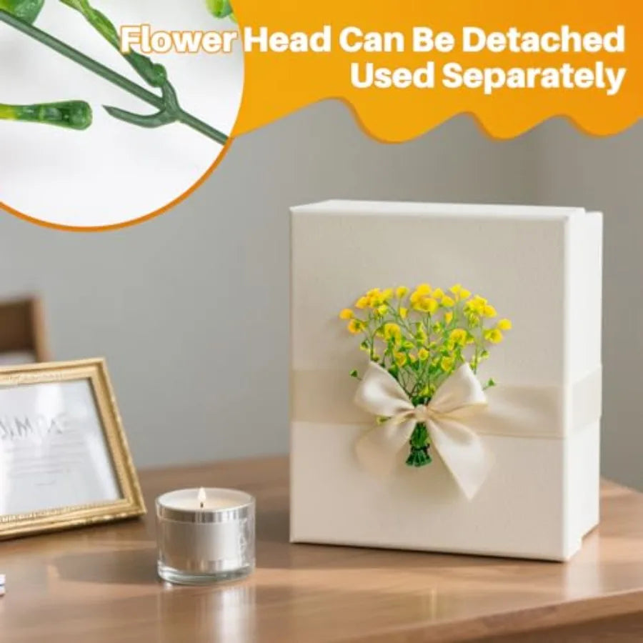 Thanksgiving Fake Flowe for tion 3PCS Artificial Flowe for Outdoo Fake Plants Indoor Plants Fall tions for Home Decor Patio Wed