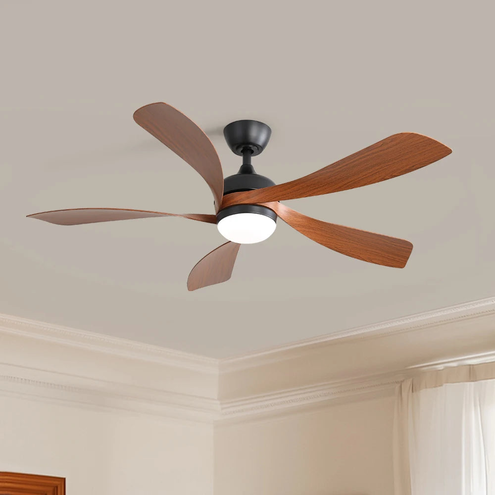 Sofucor 52-Inch 5 Blade Ceiling Fan With LED DC 6-Speed High Wind Speed With Remote Control for rooms