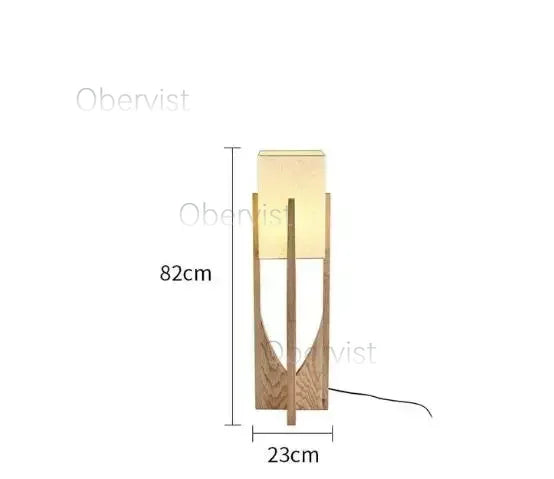 Fairbanks Floor Lamp Wooden Floor Lamp for  Living Room Bedroom Sofa Bedside Solid Nordic Designers Floor Lamps